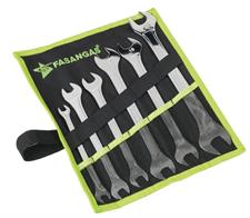 SET 9 CHIAVI A FORCHETTA EXTRA-PIATTE IN ROTOLO DI NYLON