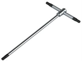 CHIAVE A T MASCHIO ESAGONALE MM 6 CON ASTA SCORREVOLE