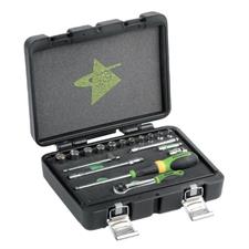 SET 18 UTENSILI CON ATTACCO QUADRO DA 1/4