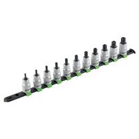 SET 11 INSERTI A BUSSOLA RIBE FORATI 1/2 SU SUPPORTO IN PLASTIC
