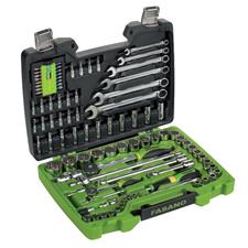 SET 109 UTENSILI DA 1/4 E 1/2 + ACCESSORI IN CASSETTA