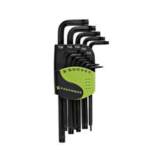 SET 12 CHIAVI MASCHIO A L TORX FORATA