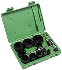 SET 9 FRESE A TAZZA IN ACCIAIO HSS  BI-METAL + ACCESSORI