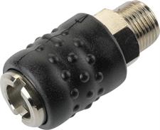 RACCORDO-INNESTO RAPIDO UNIVERSALE USCITA MM 6 ATTACCO BSP 1/4