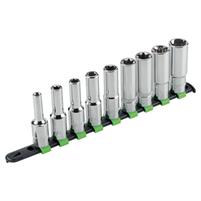 SET 9 CHIAVI A BUSSOLA 1/2 SRIE LUNGA TORX CON SUPPORTO IN PLAS