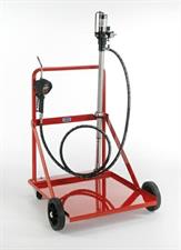CARRELLO PNEUMATICO DI DISTRIBUZIONE OLIO  PER FUSTI 208 LT