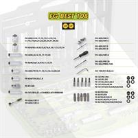 SET 108 UTENSILI CON AGGANCIO 1/4 E 1/2 CON 108 PZ