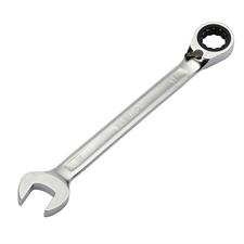 CHIAVE COMBINATA A CRICCO REVERSIBILE CON ANELLO DI TENUTA 18 MM