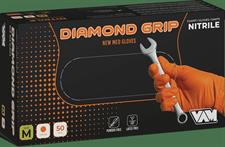 GUANTI NEW MED DIAMOND GRIP ARANCIONI MISURA M