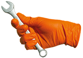 GUANTI NEW MED DIAMOND GRIP ARANCIONI MISURA XL