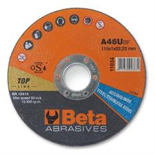 DISCHI ABRASIVI DA TAGLIO PER ACCIAIO E INOX 115x1,0x22,23 MM