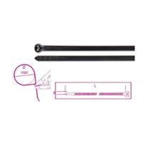 FASCETTE NYLON NERO UV RESIST 1748-N 4.8X430 100PZ