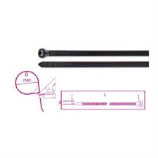FASCETTE NYLON NERO UV RESIST 1748-N 7.6X450 100PZ
