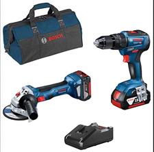 KIT 2UT BRUSHLESS:TRAP.AVVIT.+MINIANGOL.PROF.GSB18V-55+GWS18V-7