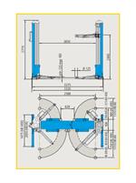 PONTE A 2 COLONNE A CARDANO PORTATA 4000 KG - KPS244HELIKA