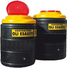 CISTERNA OLIO ESAUSTO IN POLITILENE - LT. 300