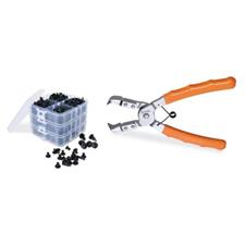 KIT PINZE PIOLI +CLIPS PLASTICA 1478/K3