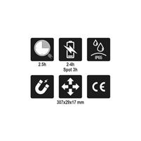 LAMPADA 3 LED ULTRASLIM RICARICABILE